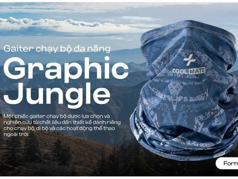 Gaiter chạy bộ đa năng Graphic Jungle