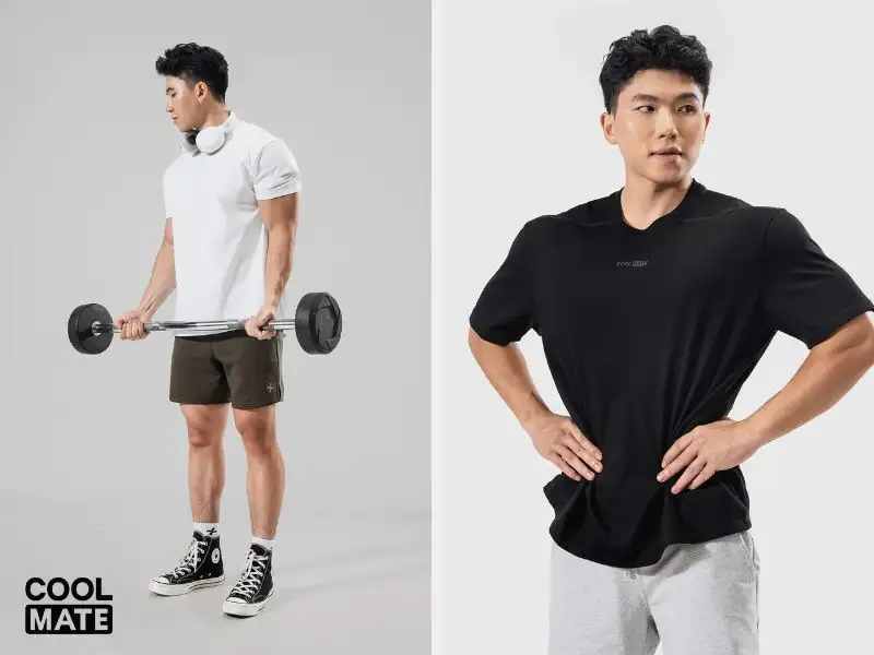 Chọn kết hợp áo phông oversize và quần short thoải mái