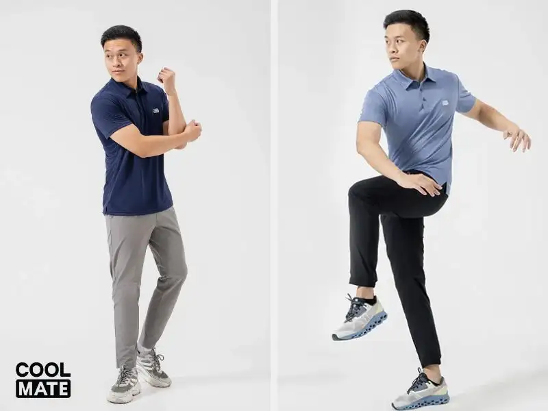 Kết hợp áo polo và quần jogger cho các outfit mặc thường ngày