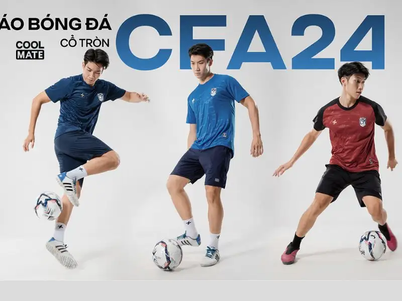 Mẫu áo bóng đá Coolmate cổ tròn CFA 24