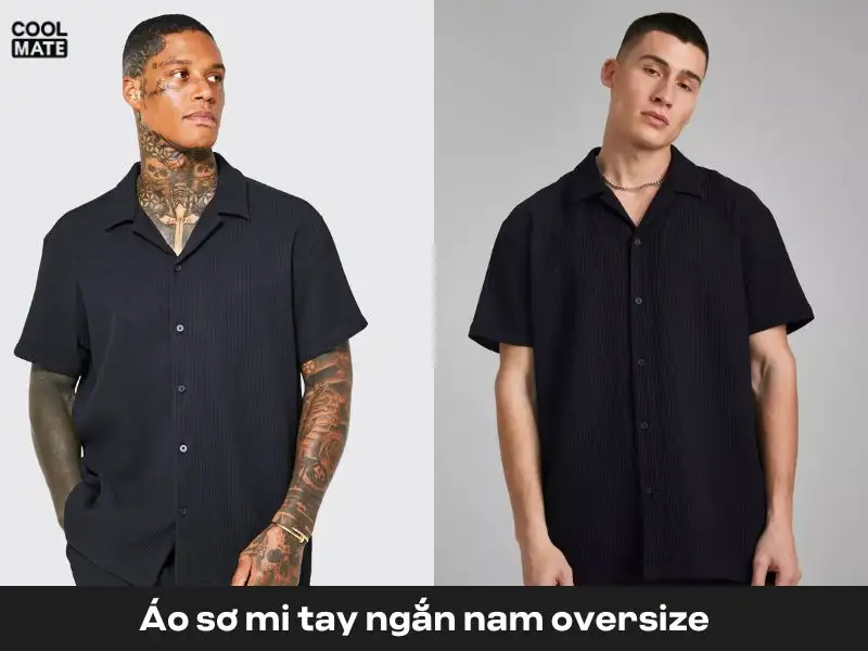 Phối đồ với áo sơ mi tay ngắn nam oversize