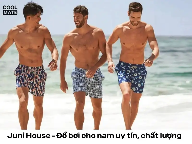 Đồ bơi cho nam ở Juni House mang cảm hứng về sự tươi vui, năng động