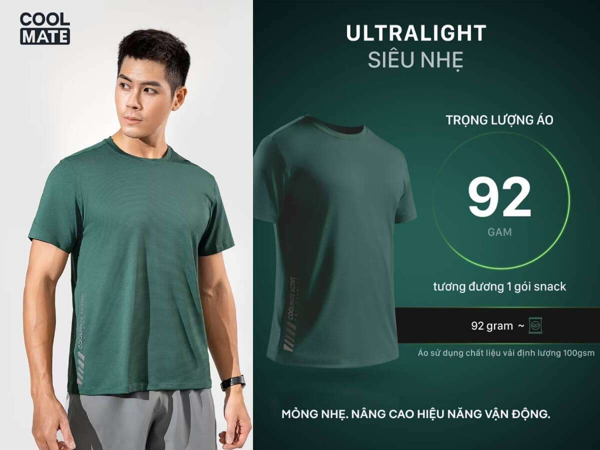 Áo Thun Nam Chạy Bộ Economy coolmate