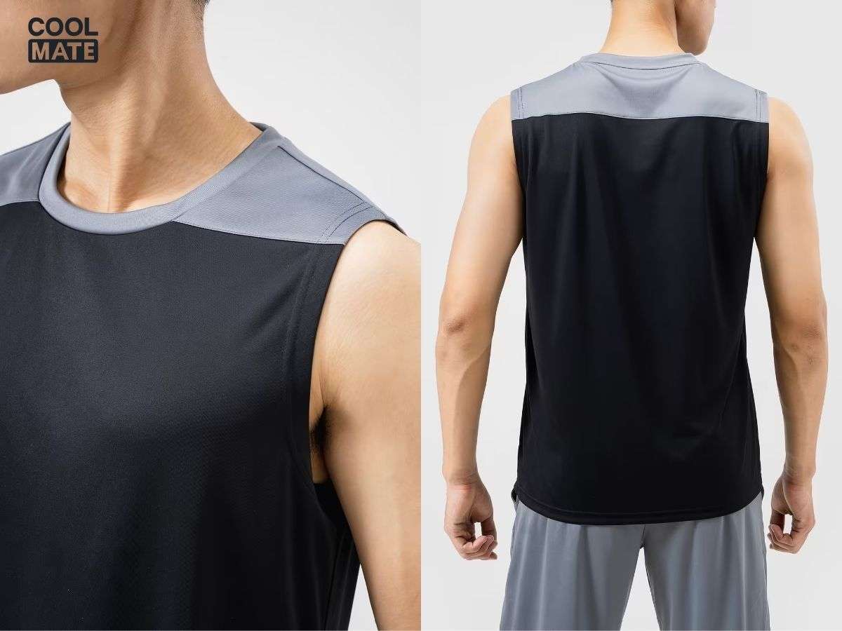 Áo Tanktop Nam Thể Thao Active phối màu Coolmate