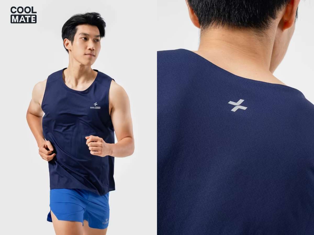 Áo Singlet chạy bộ không đường may CoolFast coolmate
