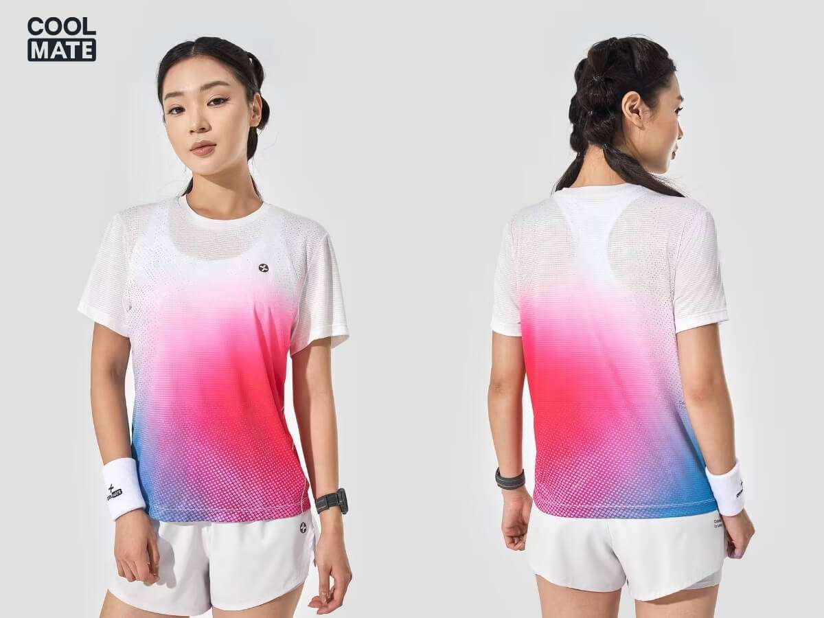 Tshirt chạy bộ nữ AirRush Gradient Coolmate