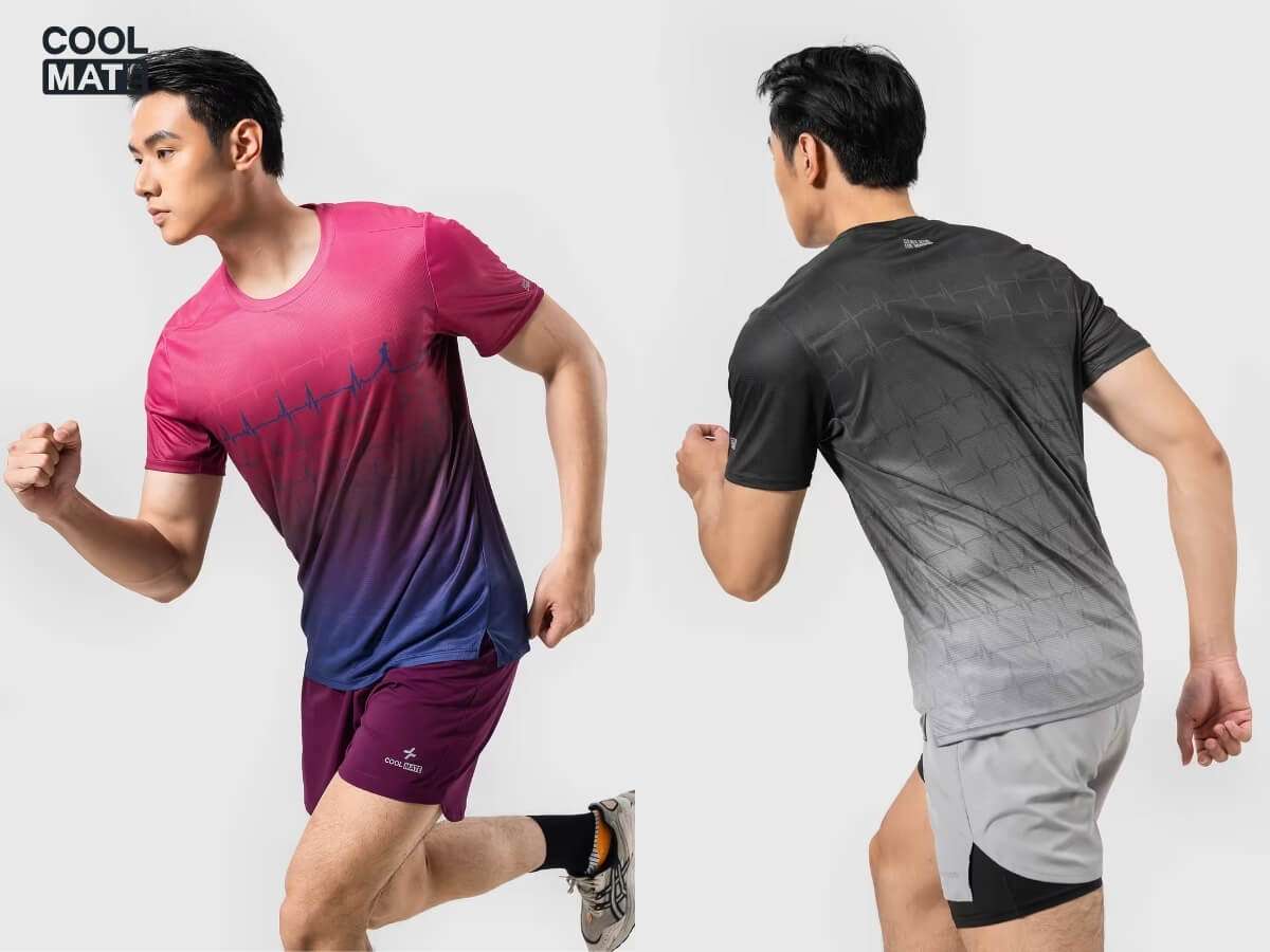 Áo Thun Chạy Bộ Graphic Heartbeat Coolmate