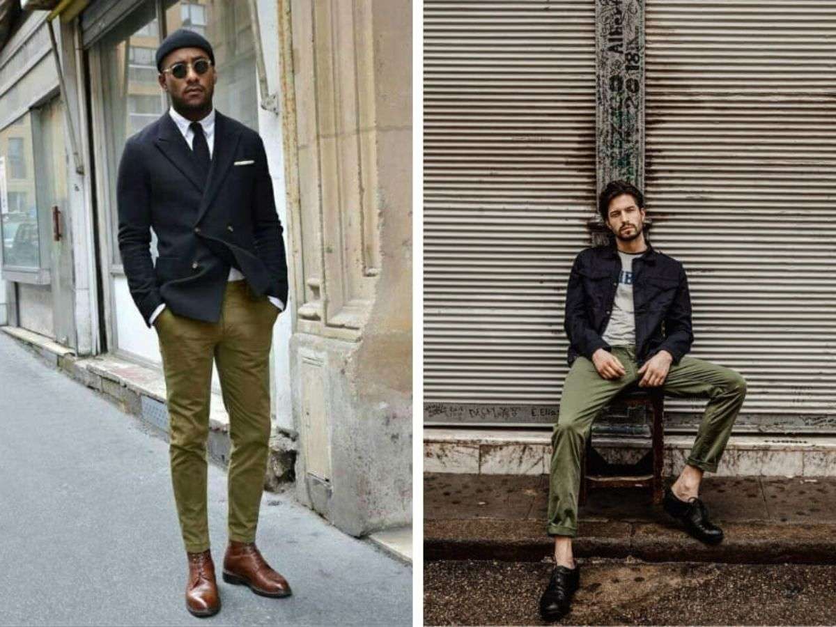 Quần Jeans màu xanh ô liu khiến bạn trở thành chàng trai hiện đại