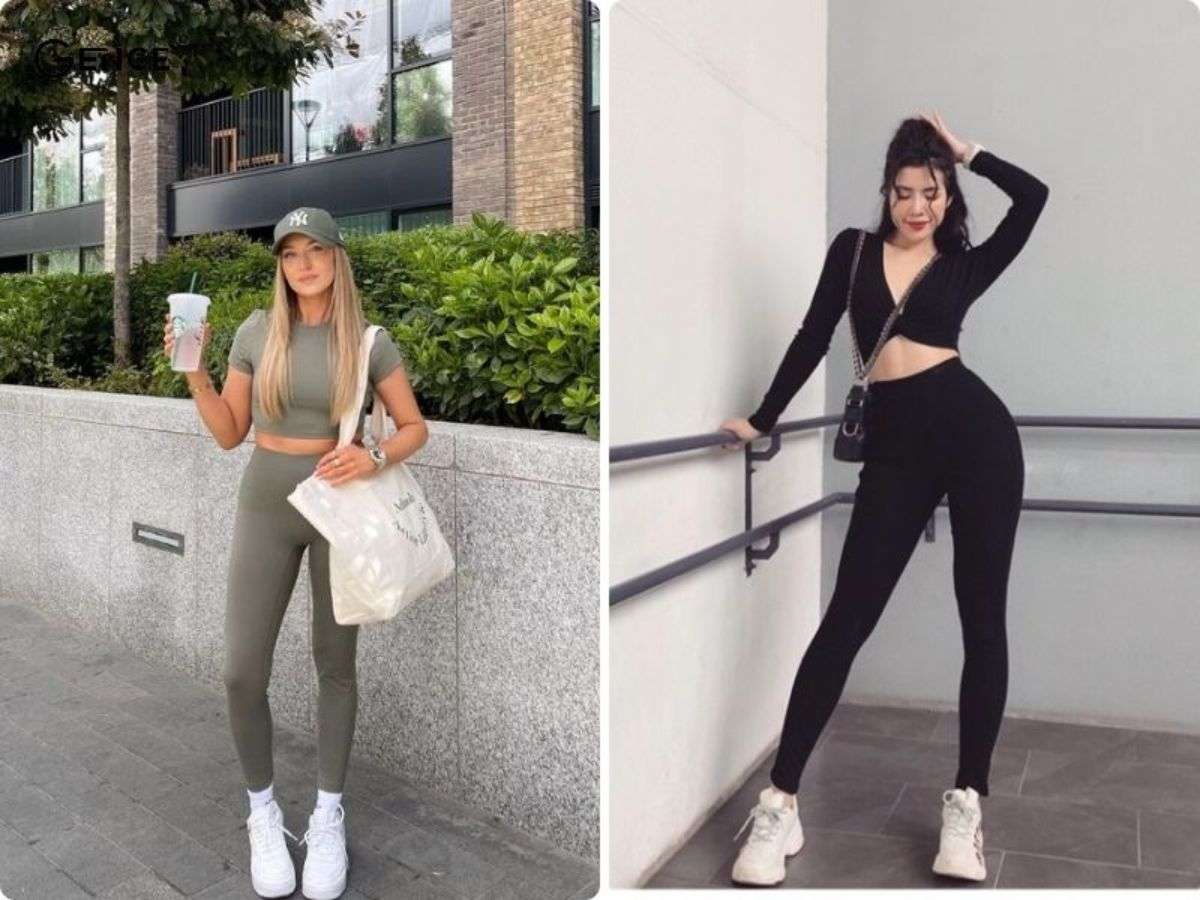 Phối đồ với quần legging theo xu hướng
