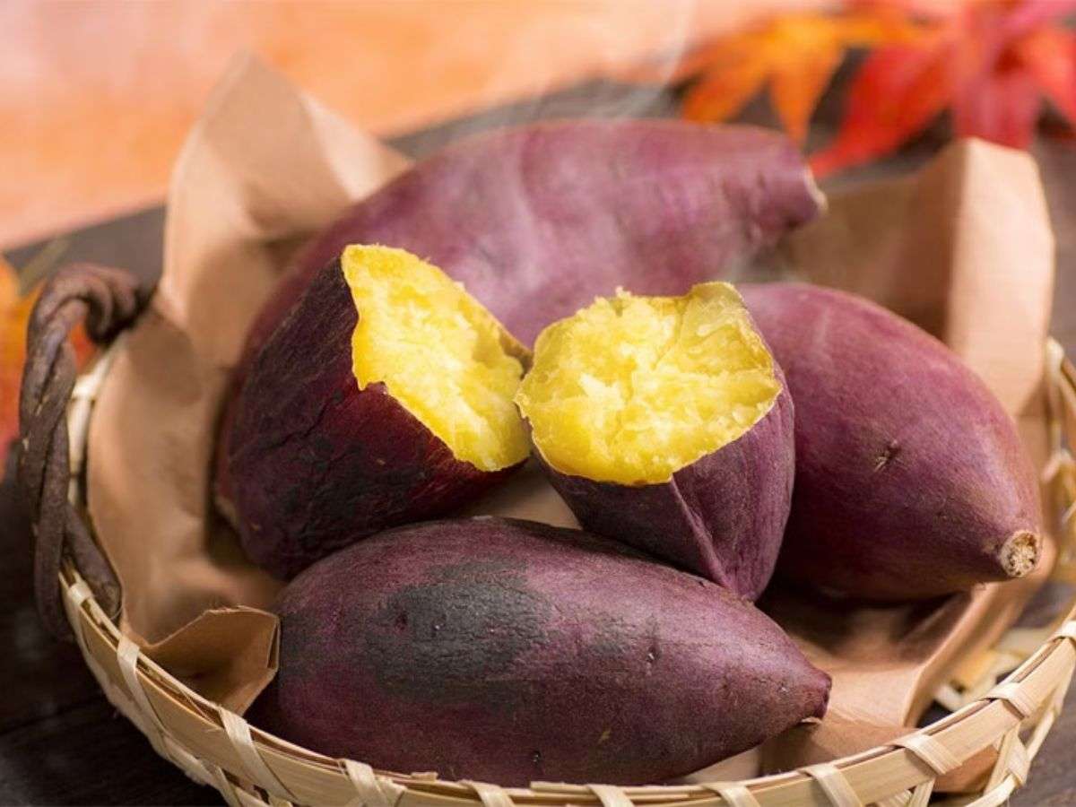 Khoai lang dễ tiêu hóa cùng vitamin A, C giúp tăng cường hệ miễn dịch và sức khỏe tổng thể