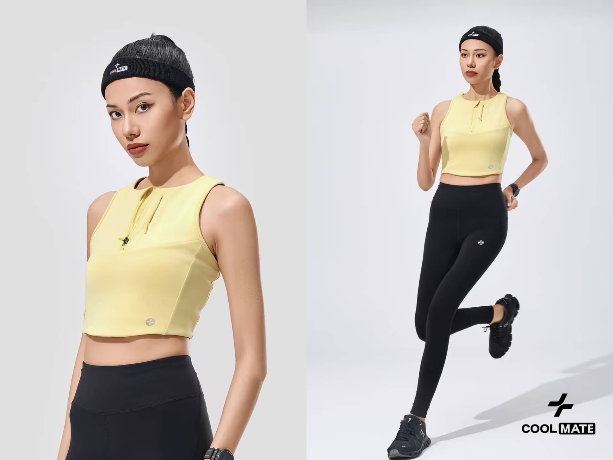 Co giãn 4 chiều, có khóa zip tiện lợi và thiết kế tôn dáng