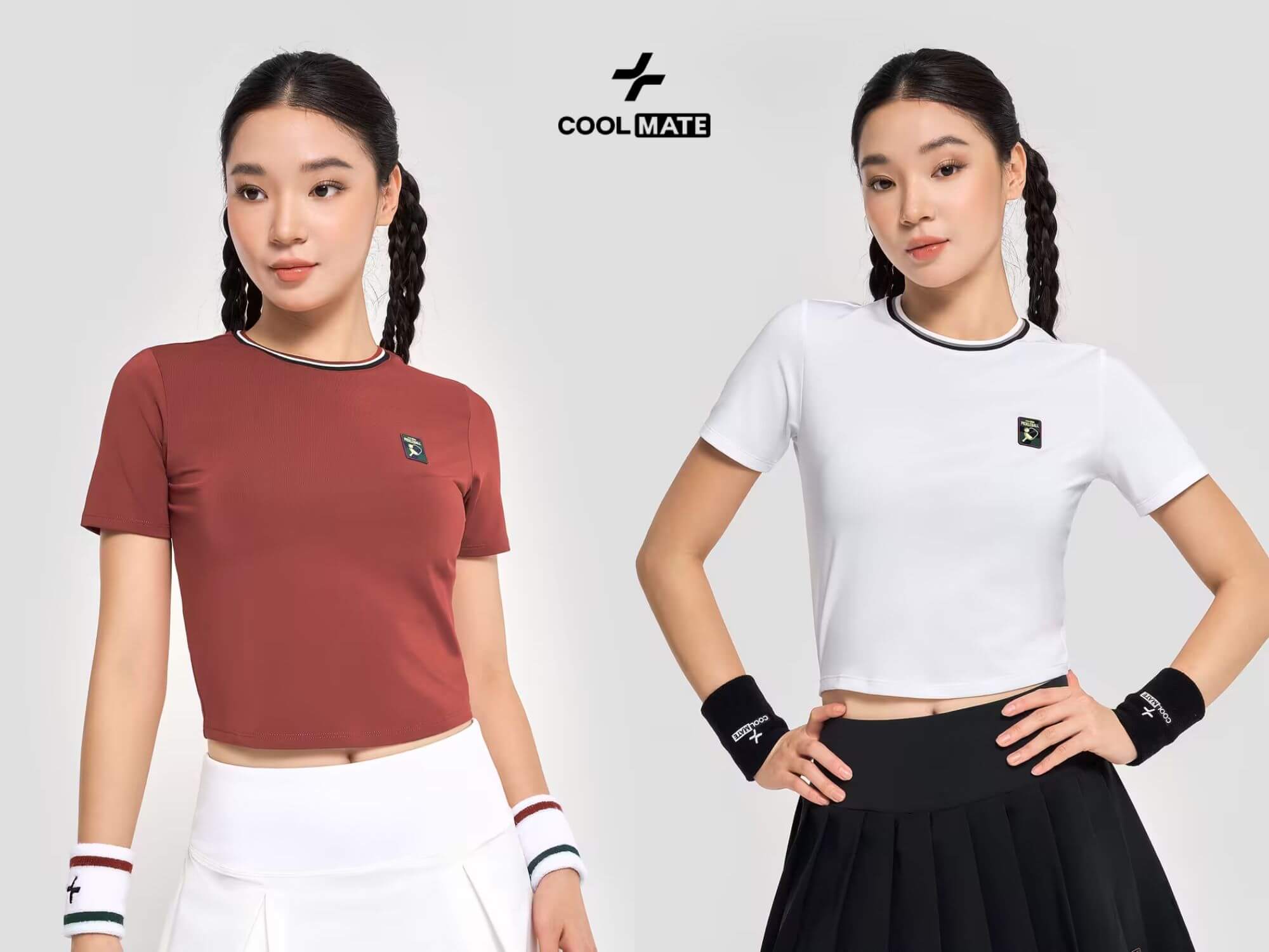 Áo Crop top nữ Pickleball Dink Shot thời trang năng động