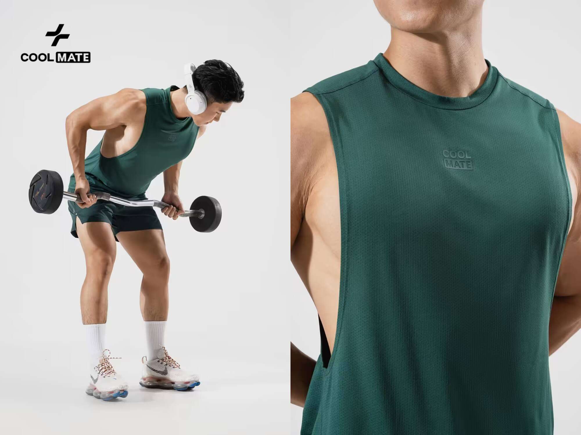 Áo Gym Drop Arm với thiết kế khoét nách sâu đặc trưng