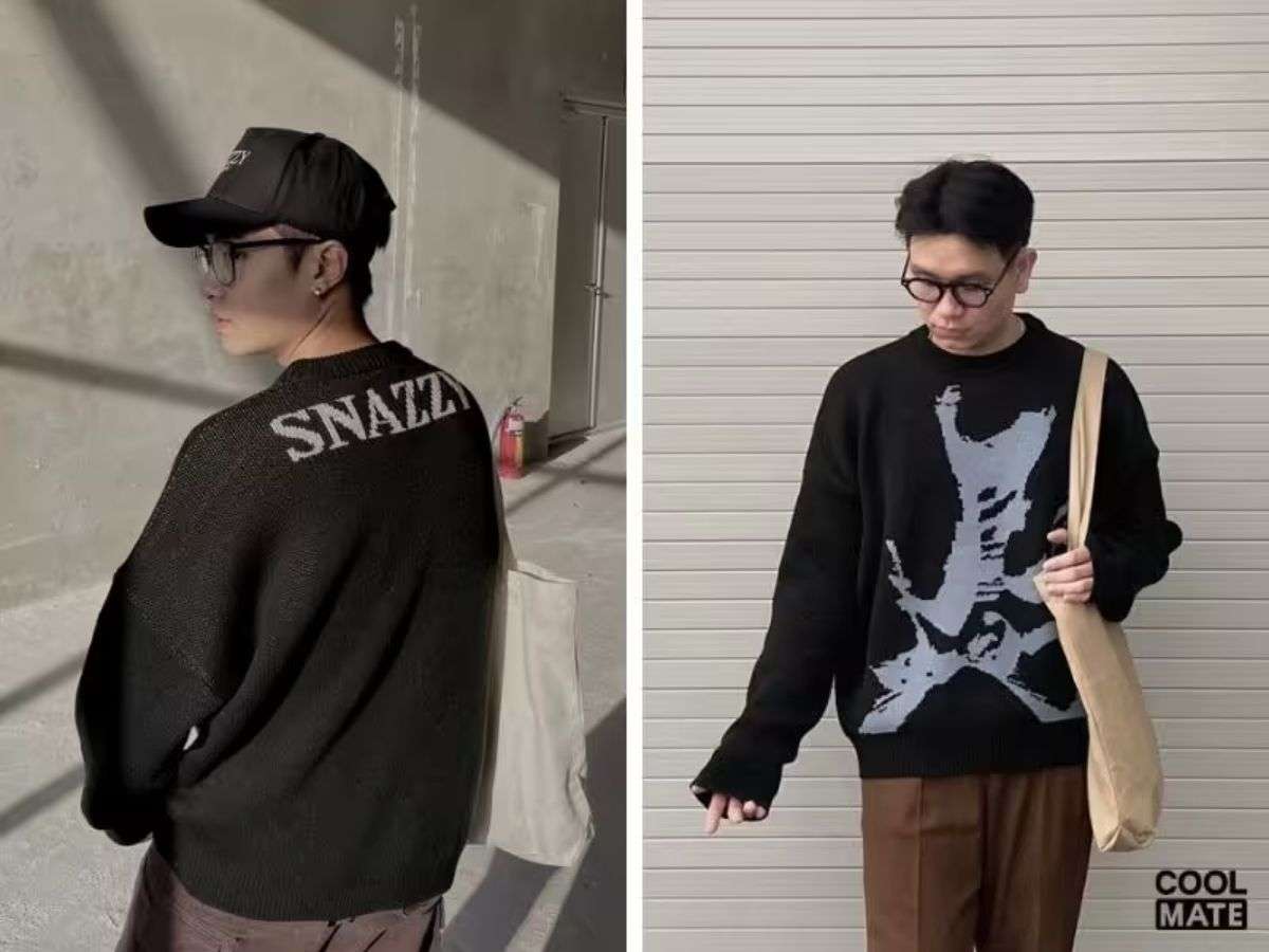 Áo len oversize cũng là một sự lựa chọn rất tốt cho mùa giáng sinh sắp tới