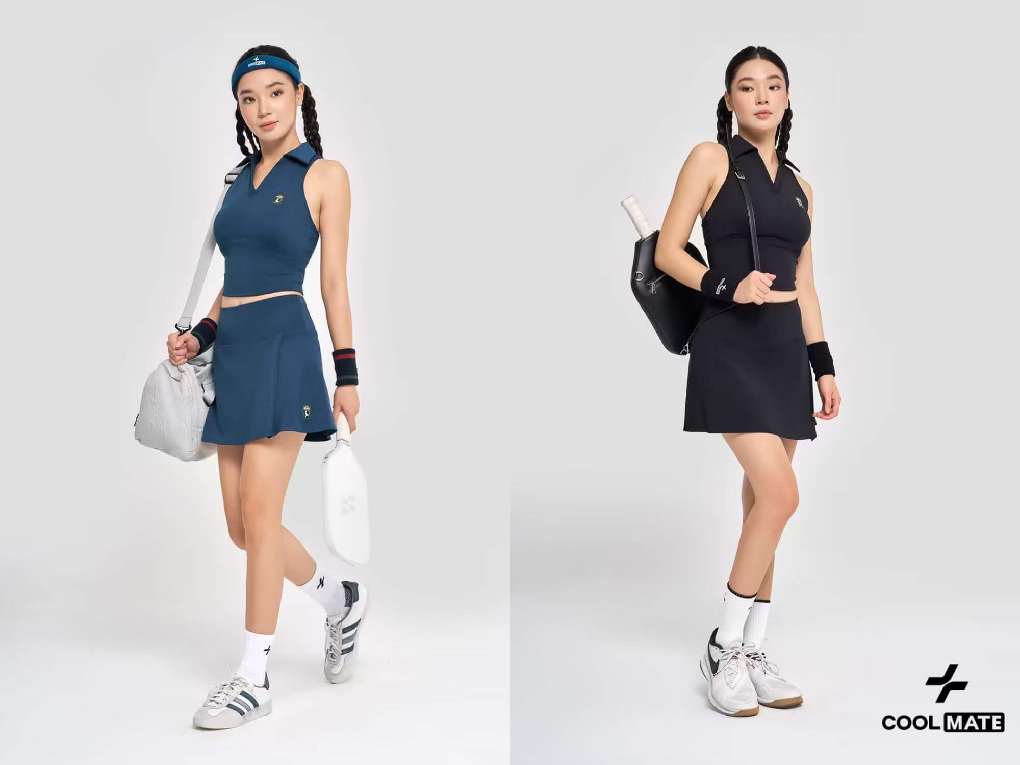 Áo Polo nữ Pickleball Baseline tôn dáng có đệm ngực