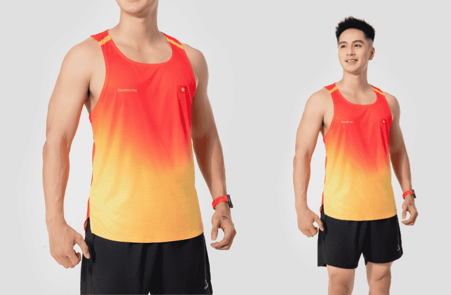 Áo singlet chạy bộ nam "Việt Nam tiến bước"