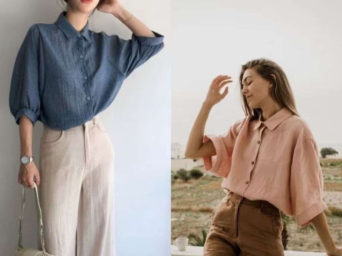 Áo sơ mi tay lỡ kết hợp giữa sự thoải mái của tay ngắn và sự kín đáo của tay dài