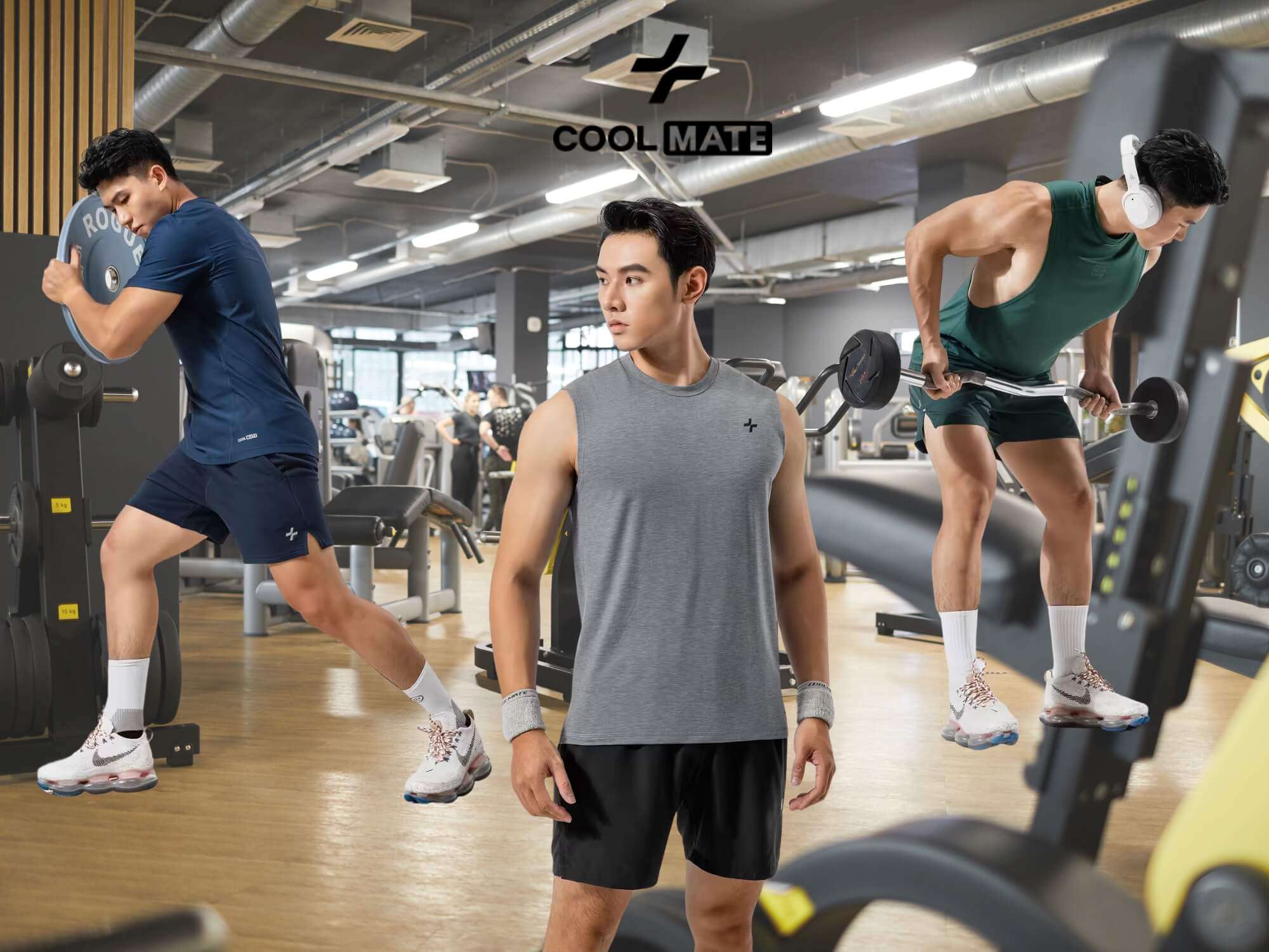 BST áo tập gym nam Coolmate mới nhất 2025