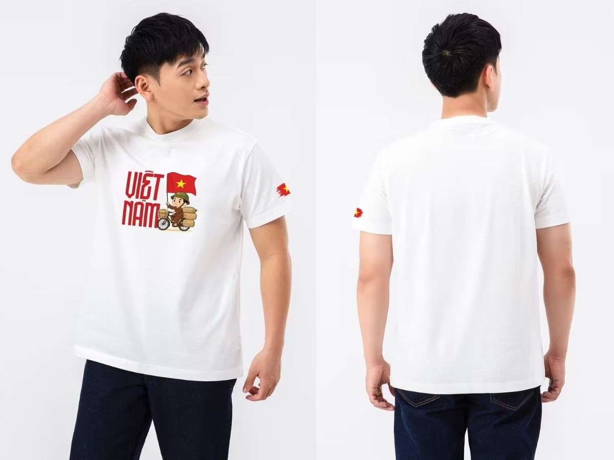   Mẫu áo thun Relaxed Fit Anh Dân Công Hỏa Tiến của Coolmate