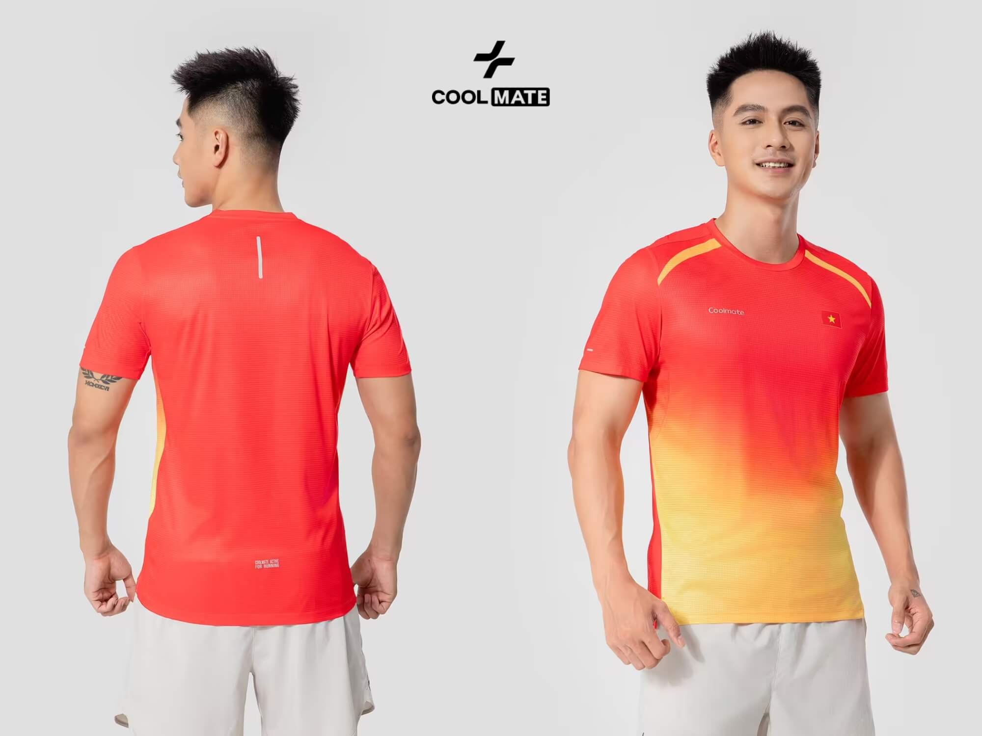 Áo thun chạy bộ nam Việt Nam Tiến Bước thể hiện niềm tự hào