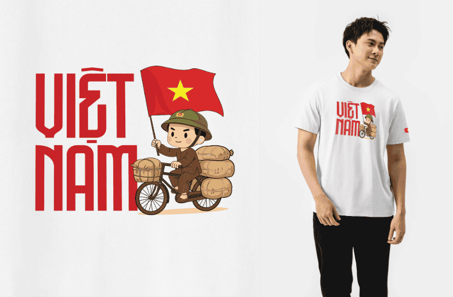 Áo thun Cotton 220gsm Anh Dân Công Hỏa Tuyến