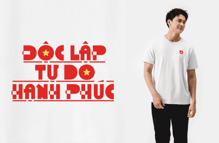 Áo thun Cotton 220gsm Yêu Nước