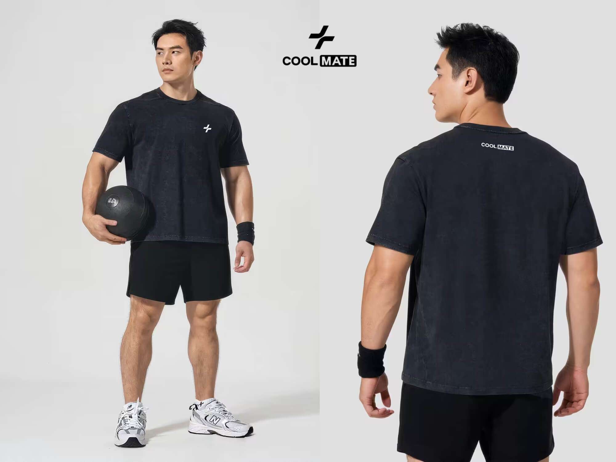 Áo Thun Gym Cotton Oversized Comfort Washed co giãn và thoáng mát