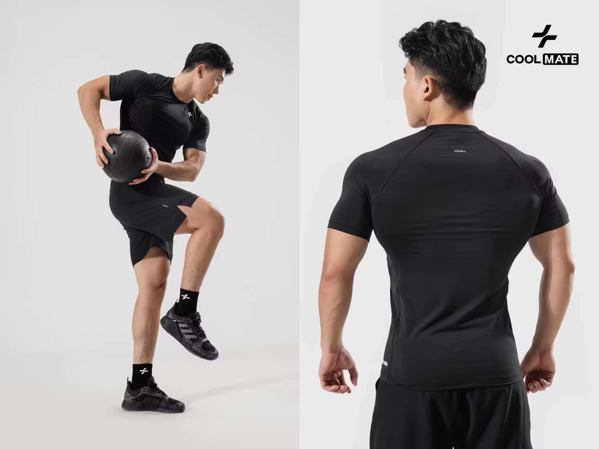 Áo Thun Gym Power dáng Tights co giãn 4 chiều, ôm sát hoàn hảo