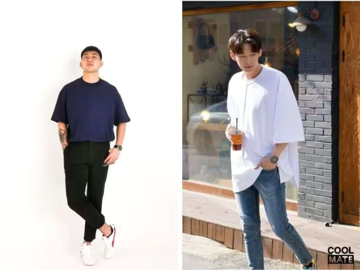 Áo thun oversize mix cùng quần jean Skinny trông vô cùng đẹp mắt