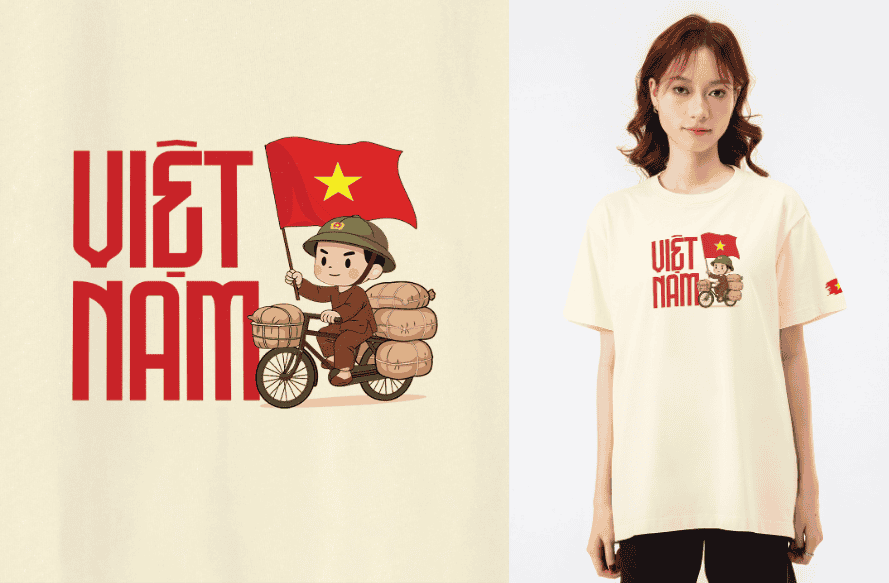 Áo thun Relaxed Fit Anh Dân Công Hỏa Tiến