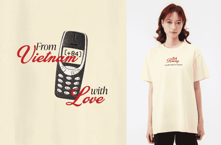 Áo thun Relaxed Fit +84 From VietNam With Love