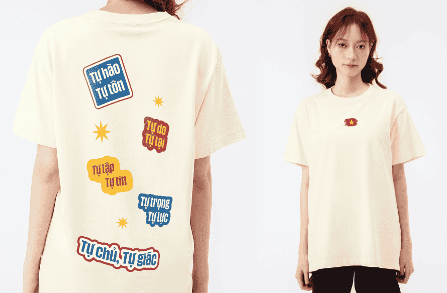 Áo thun Relaxed Fit Liên Khúc Chữ Tee