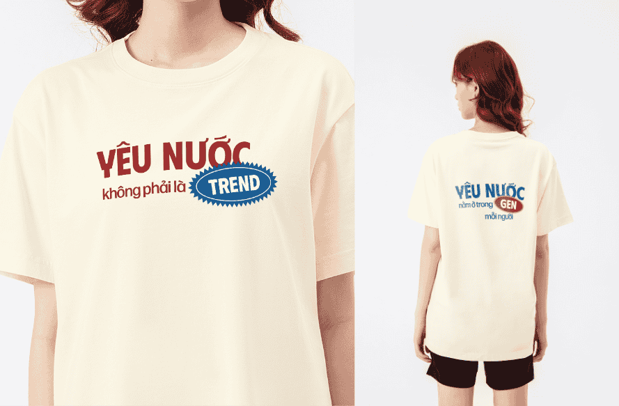 Áo thun Relaxed Fit Yêu Nước Trong Gen