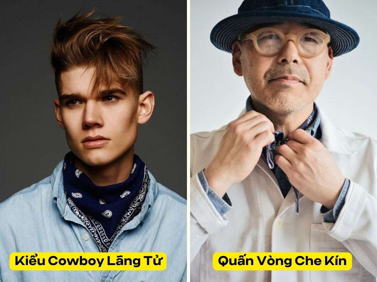 Mỗi kiểu buộc khăn bandana phù hợp phong cách khác nhau