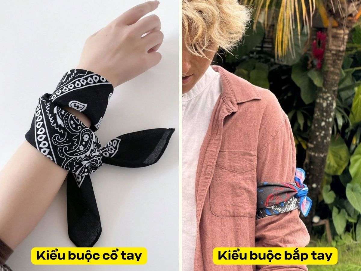 Tăng sự khỏe khoắn khi buộc bandana ở tay
