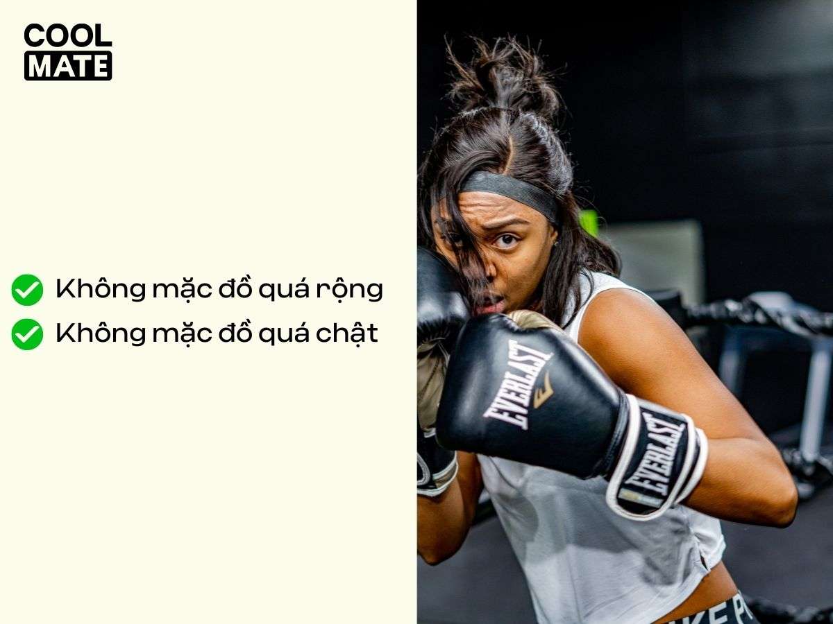 Kiểu dáng quần áo tập boxing cũng cần lưu ý nhằm tăng tính chuyên nghiệp khi tập luyện