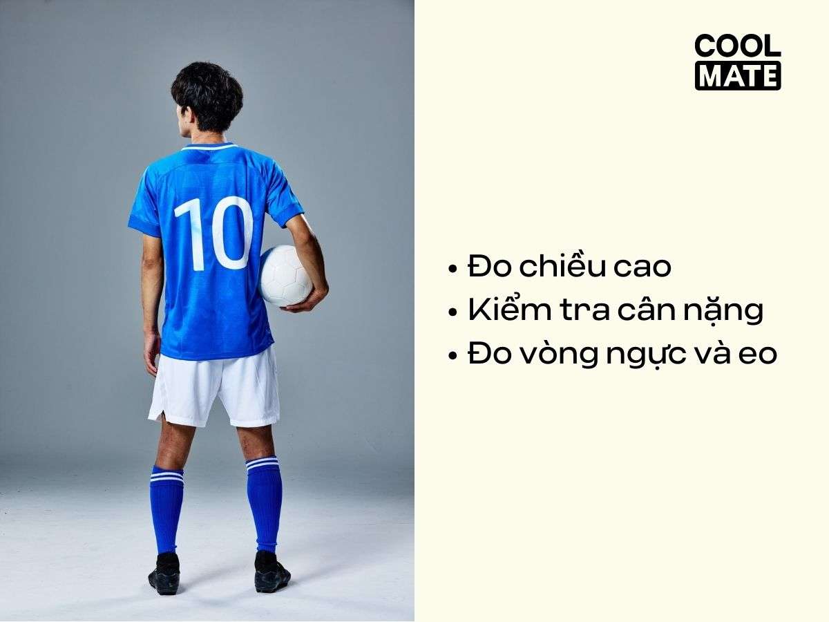 Những thông số cần biết trong cách chọn size áo đá bóng