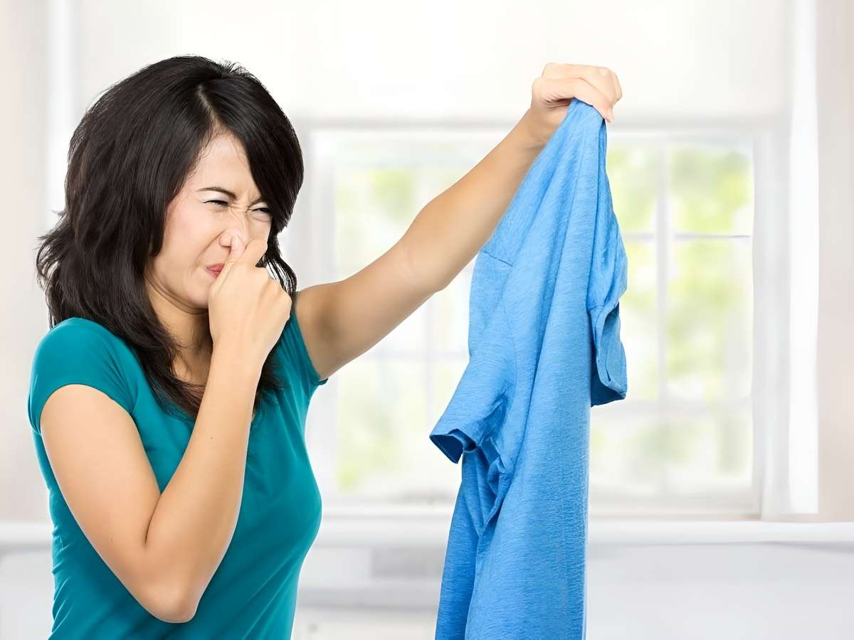 Gấp đồ khi còn ẩm có thể khiến vải bị mốc, ám mùi hôi và xuất hiện những nếp nhăn hằn sâu khó làm phẳng