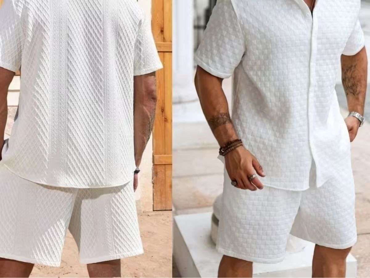 Cách mặc sơ mi trắng với quần Short