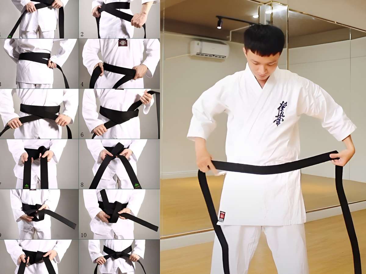 Cách thắt đai Karate đơn giản