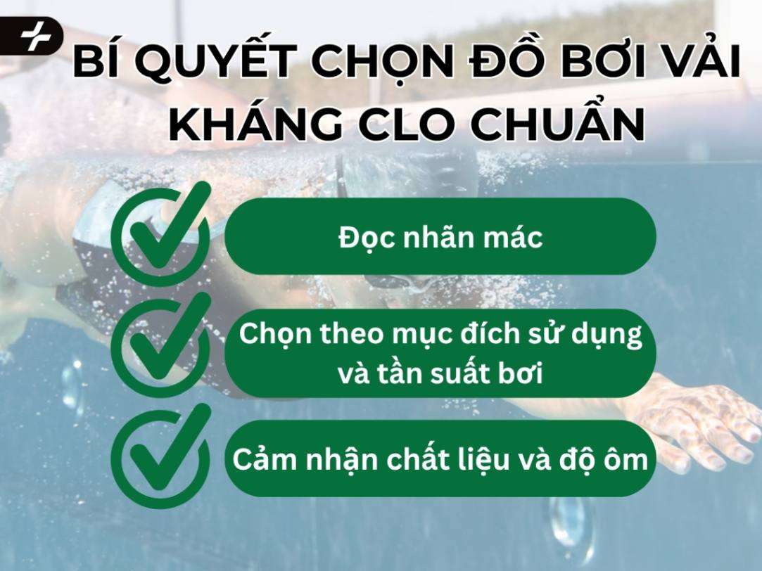 cách chọn đồ bơi từ vải kháng clo