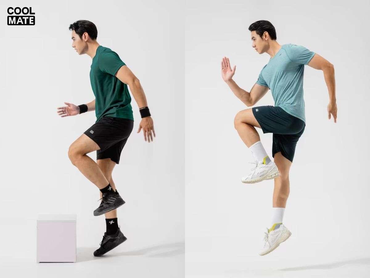 Phối áo thun và quần short thể thao