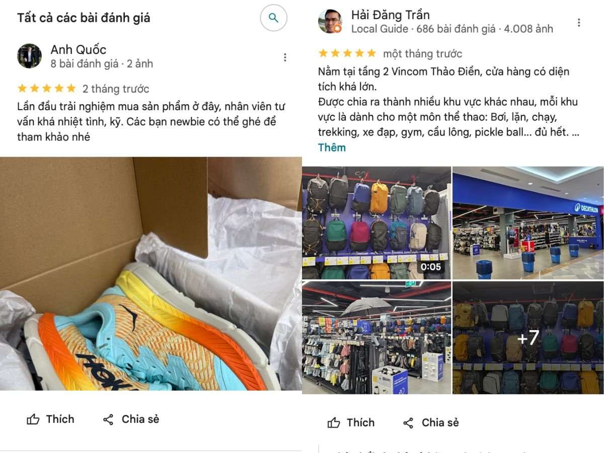 Review chân thực về Decathlon