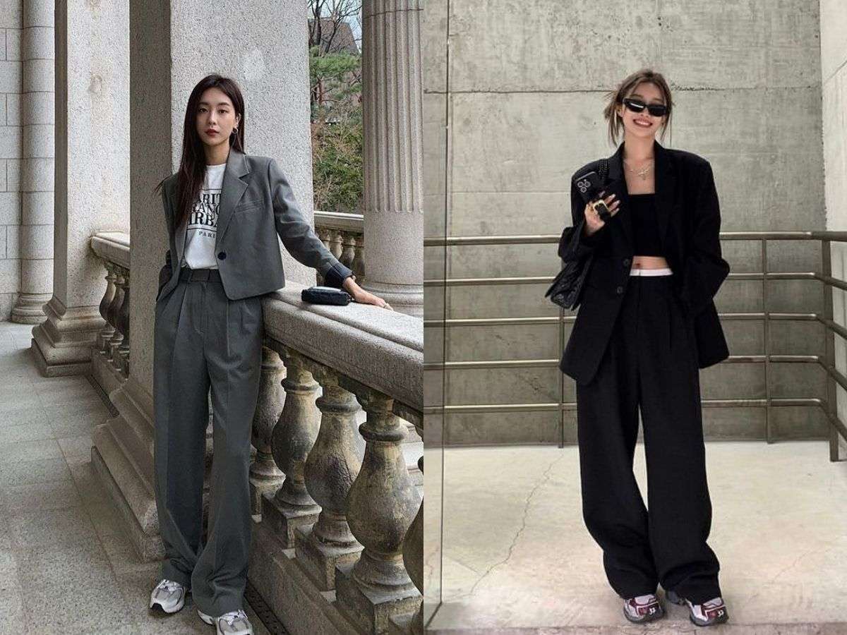 Phối áo blazer form boxy cho nữ
