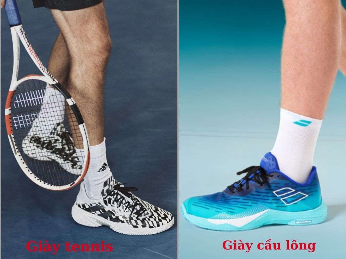  Sự khác nhau giữa giày tennis và giày cầu lông