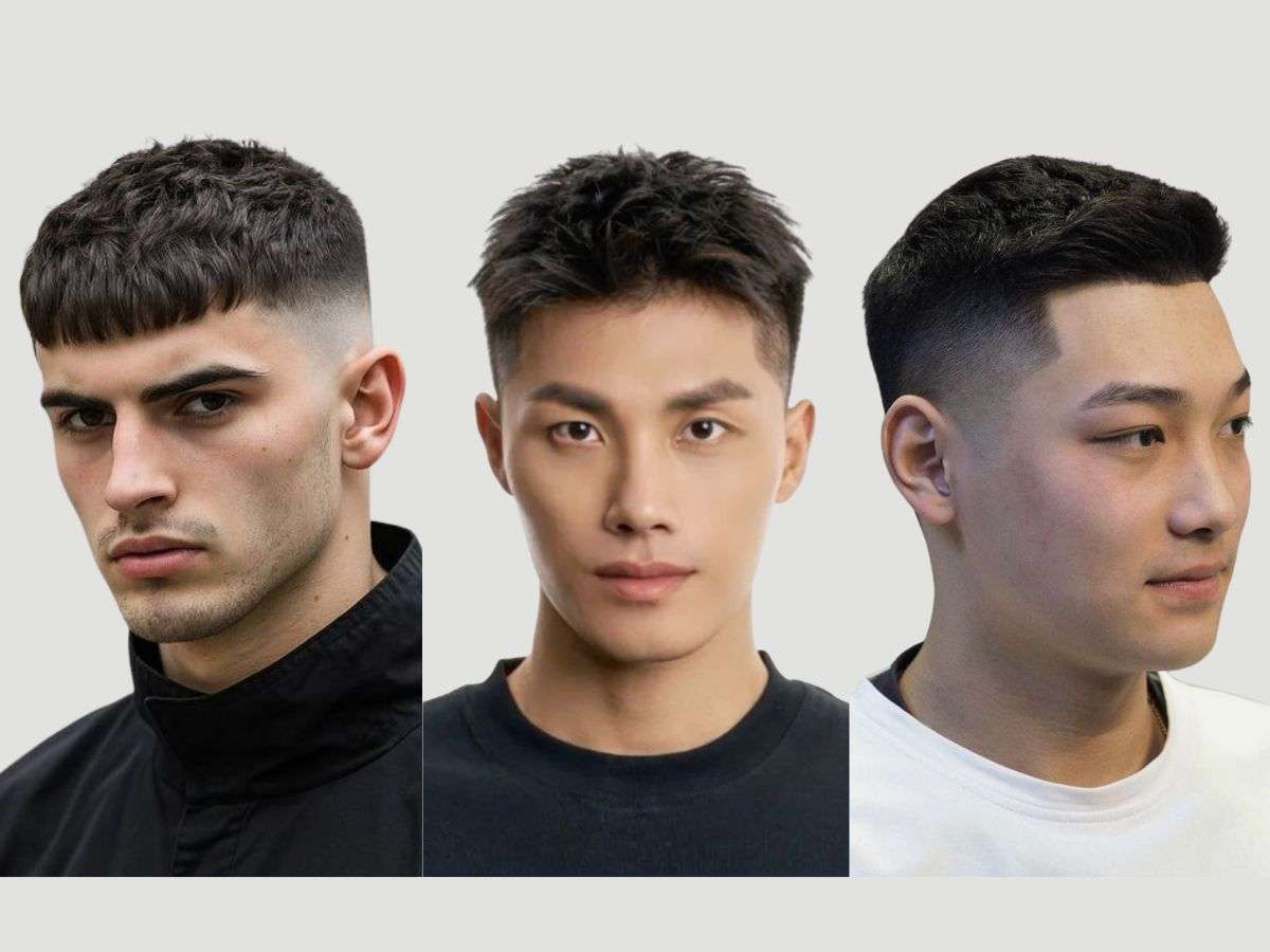 Tóc French Crop cho các dáng mặt khác nhau