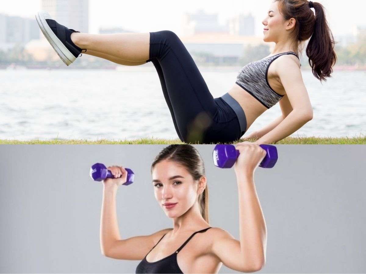 Cardio đốt mỡ, tập tạ tăng cơ và trao đổi chất, hỗ trợ giảm mỡ bụng bền vững