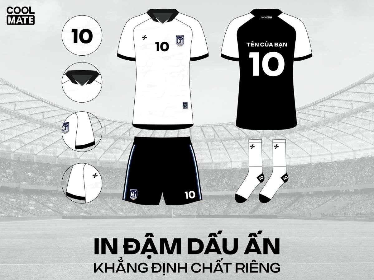 Áo đá banh tự thiết kế theo phong cách riêng