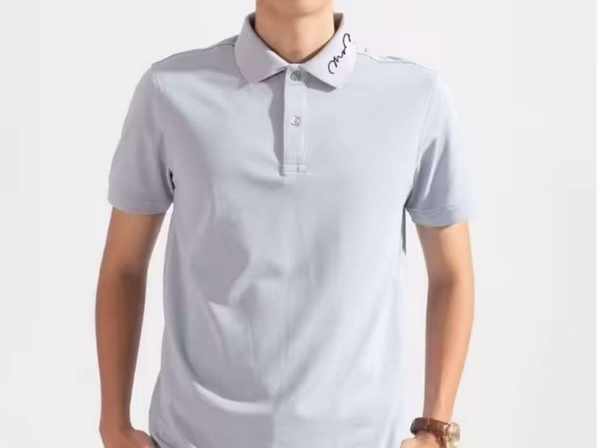 Áo polo in tên trên cổ