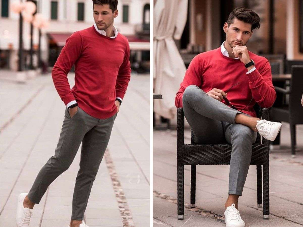Gợi ý phong cách mặc quần xám với áo màu gì 